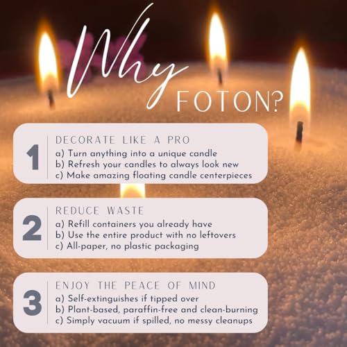 Foton Pearled Candle Sand 18 Oz Vanilla Vibe Scented Sand Wax Candle Powder by Foton - Used condition - Image 8