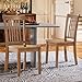 COLAMY Wooden Dining Chairs Set of 4, Spindle High Back Windsor Kitchen Side Chair, Farmhouse Dining Chairs for Kitchen and Dining Room, Light Brown