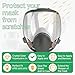 Anti-Fog Lens Covers for 6000/6800/6900 Full Face Masks - 20-Pack High Clarity PC Safety Shields, Quick Release, Compatible with 6700/6885 Models