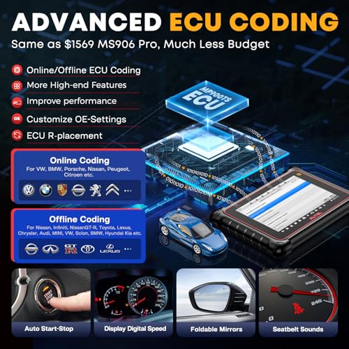 Autel MaxiPRO MP900TS Scanner, 2026 8IN MP900-TS up of MS906 PRO MP900-BT MP900 MS906TS MK900TS, V2.0 DOIP CANFD, Full TPMS as MS906 Pro-TS, OE C0ding, 40+ Services, 3K+ Bidirectional Scan Tool, OS 11 - Image 5