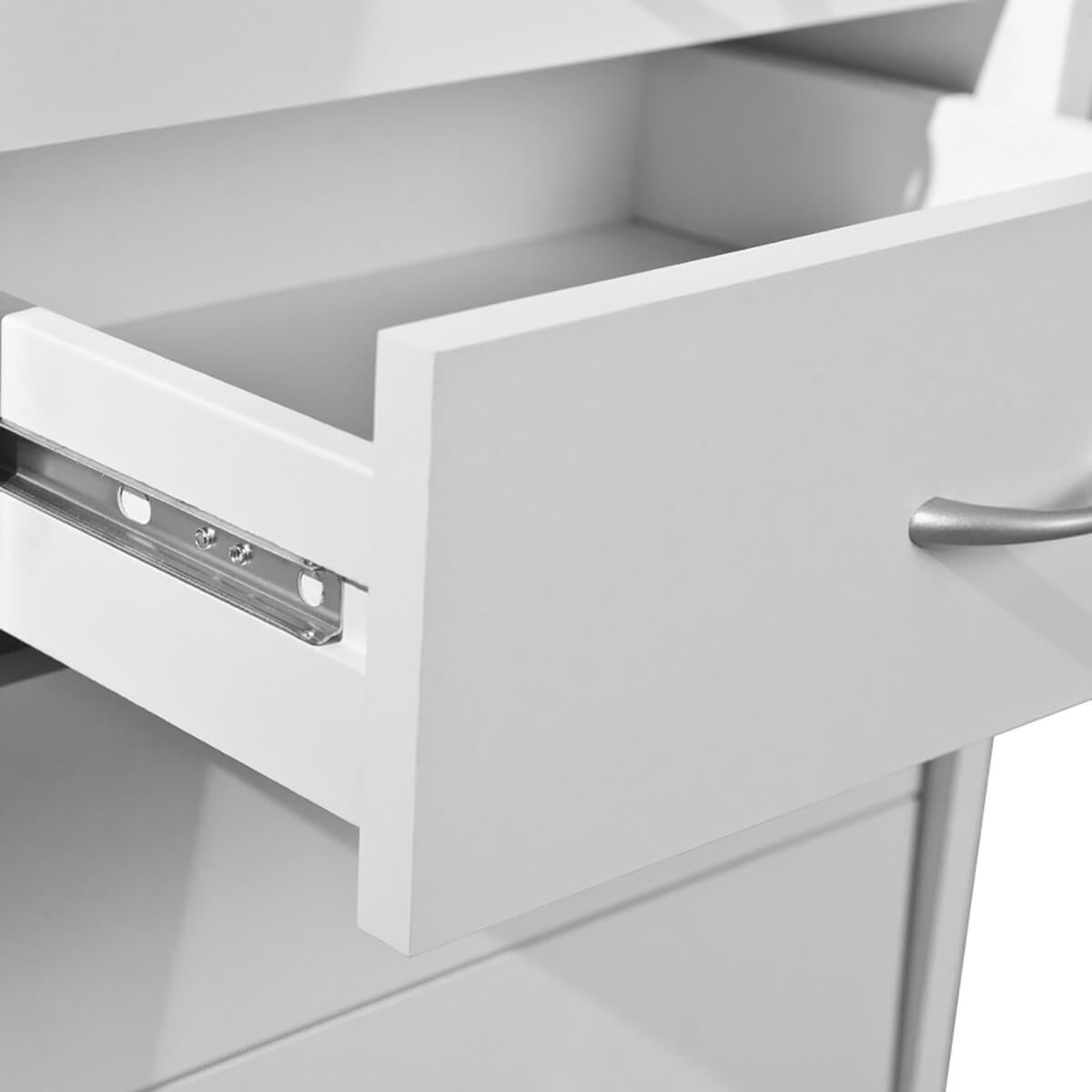 AltoBuy TEO - Caisson 4 Tiroirs sur roulettes Coloris Blanc