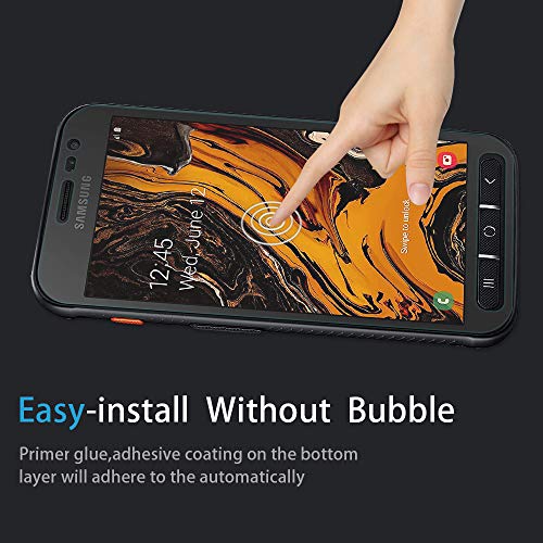 Didisky Tempered Glass Screen Protector for Samsung Galaxy Xcover 4S / 4, [2 Pieces] Anti Scratch, 9H Hardness, No Bubbles, High Definition, Easy To Apply, Case Friendly