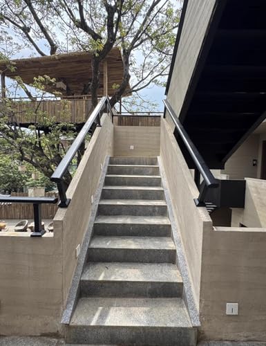 Garde-corps d'extérieur en acier galvanisé imperméable - Pour balcon, terrasse et escalier - Hauteur 20 à 70 cm - Protection de fenêtre - Barrière de sécurité pour marches et patios