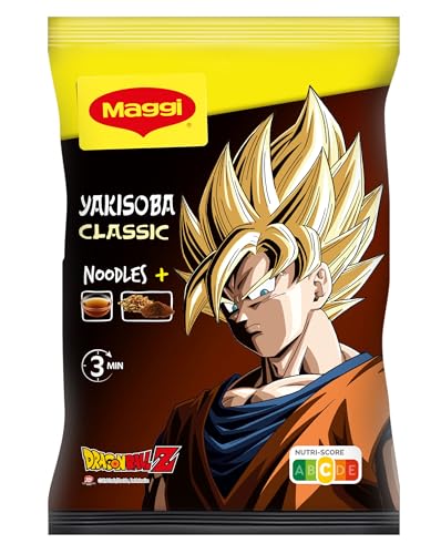 MAGGI FUSIAN Yakisoba Fideos Classic - Noodles de trigo con hortalizas deshidratadas y salsa - 120g