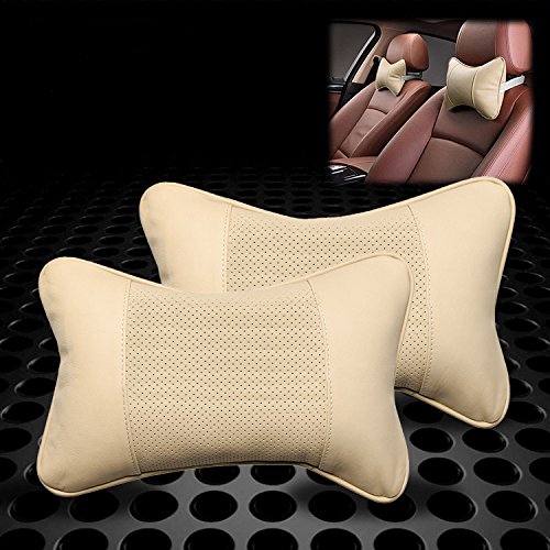 Coche Cuello Almohada glodenbridge Auto Cabeza Cuello Resto Cojín Asiento de coche cuello resto almohada almohadilla de viaje asiento de coche y hogar. beige beige