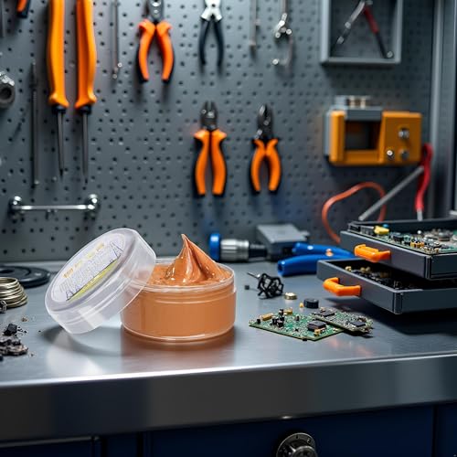 Image of 1Pc Electrical Contact Grease - Conductive Paste Automotive, Conductive Greases Electrical Connections, Copper Anti-Seize Compound Greases, High Temperature Tune Up Grease for Electronics, Tool Parts