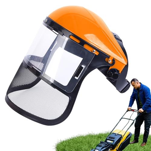 Patifirst Protection Visage Débroussailleuse, Casque De Sécurité Pour Tronçonneuse, Casque De Protection Pour Débroussailleuse, Écran De Protection...