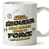 🎉 CADEAU POLYVALENT : Vous souhaitez offrir un récipient à café en cadeau ? Un pot à crayons ? Un accessoire déco ? Le mug peut remplir toutes ces fonctions et bien d'autres ! Le super ÉBOUEUR devra choisir la meilleure façon de l'utiliser, car le mug peut être un produit très utile au quotidien.