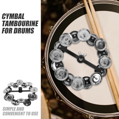Tambourine double rangée Mipcase accessoire de batterie au son clair - 4