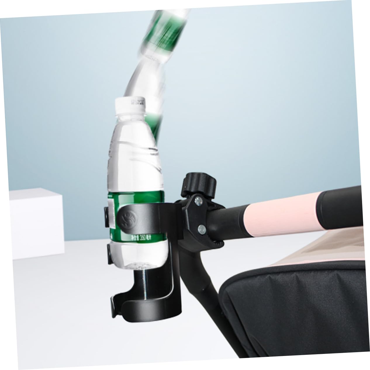 BESPORTBLE Cart Bottle Holder Durable and Lightweight Water Bottle Rack for Strollers Easy Installation and Kettles Black Color