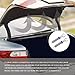 Kutyun 2PCS Car Lift Spring for Trunk, Adjustable Anti-Breakage Auto Trunk Lid with 2 Clamps, Universal Stainless Steel