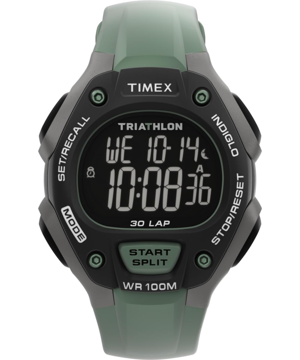 Timex Męski cyfrowy zegarek kwarcowy Triathlon Classic C30