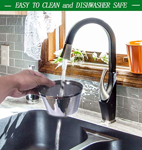 Yeosen BCF-02 Stainless Steel Reusable Coffee Filters Basket 8-12 Cup Sturdy Permanent Coffee Filter Fit thumb #1