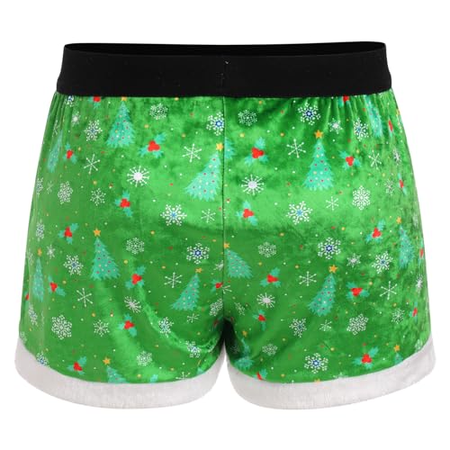 ABAFIP Men Funny Christmas Boxers Velvet Xmas Boxer Shorts Flannel Santa Claus Xmas Holiday Underpants2