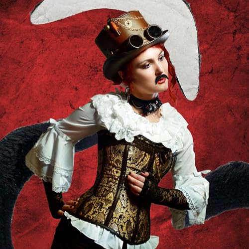 FUIPVGI Künstlicher Schnurrbart für Herren, 36 Stück, schwarz, künstlicher Schnurrbart, Schnurrbart, zum Aufkleben, realistische und wiederverwendbare Verkleidungen, ideal für Halloween, Cosplay,