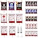 Hifunwu 24 Pack Halloween Blood Bags for Drinks, Halloween Blood IV Bags for Halloween Party Favors Supplies Costumes Props