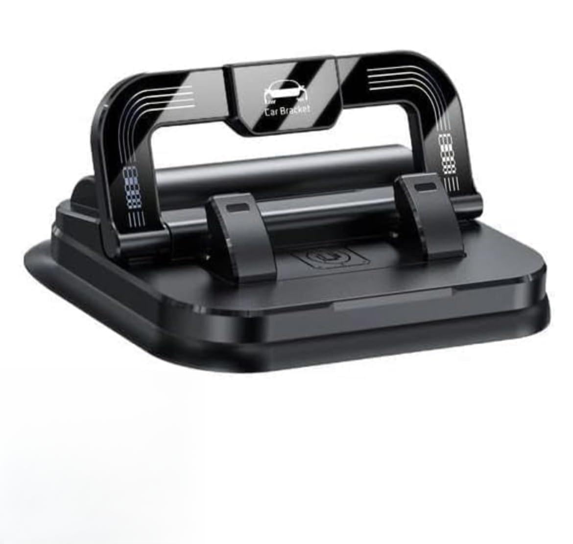 360 Rotation Car Phone Holder Foldable 2 in 1 Dashboard Stand Adjustable Horizontal Vertical Screen Angle with Ultra