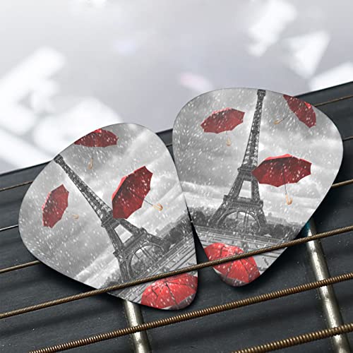 Ensemble de 12 médiators de guitare tour Eiffel avec parapluie rouge pour guitare acoustique, guitare électrique… - Les Beatles, Paul McCartney, John Lennon, RIngo Starr, George Harrison Ensemble de 12 médiators de guitare tour Eiffel avec parapluie rouge pour guitare acoustique, guitare électrique… – Image 8