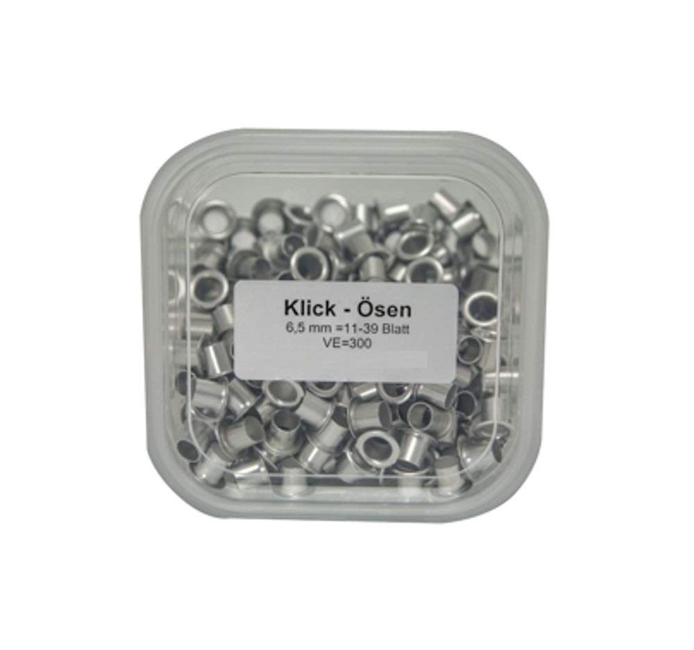 Sawukaytis Klick65 300 Klick Ösen 6,5 mm, 21-39 Blatt, für Duo-N20, Duo-N35, SN-120