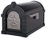Gaines KS-25A - Eagle Keystone Series Mailboxes - Black/Satin Nickel
