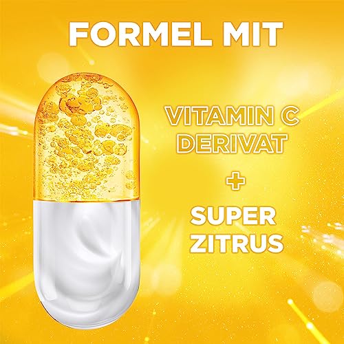 Garnier Serum-Crème gegen müde Haut und dunkle Flecken, 2in1 Tagespflege für mehr Glow und einen ebenmäßigen Teint, Mit Vitamin C, Skin Active, 50 ml – Bild 4