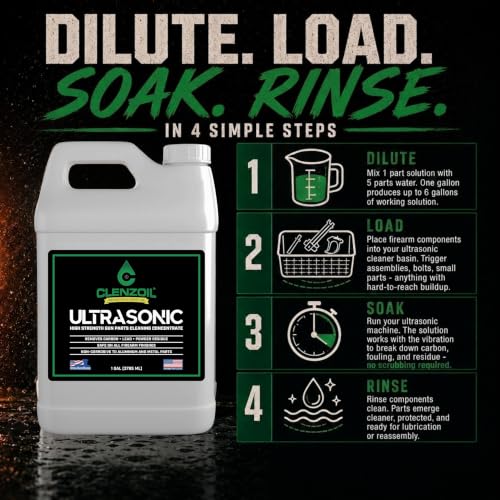 Image of Clenzoil Ultrasonic Cleaner 1 Gallon Concentrate - Firearms, Dilutes 1:5