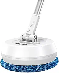 Esfregão Elétrico Vassoura Redonda Limpador de Piso 360 Giratorio Recarregavel