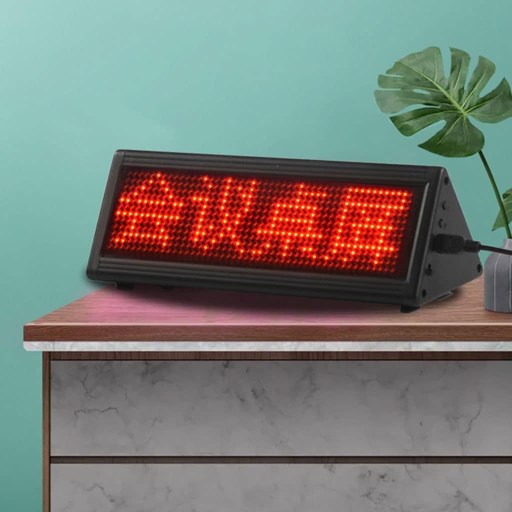 Wyświetlacz informacyjny LED na ekranie komputera stacjonarnego Mini mobilny ekran konferencyjny na pulpicie LED na komputer stacjonarny(Single-sided)