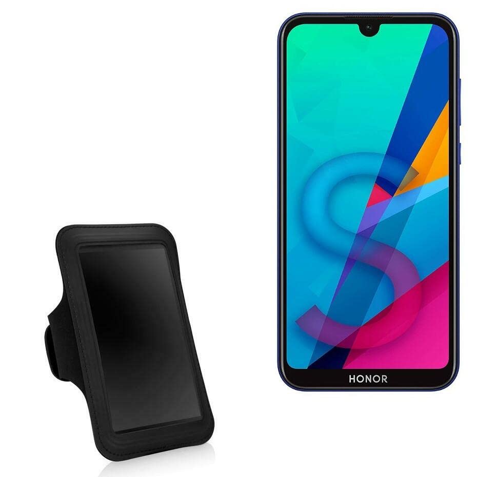 BoxWave Case Compatible with Honor 8S 2020 - Sports Armband, Adjustable Armband for Workout and Running for Honor 8S 2020 - Jet Black