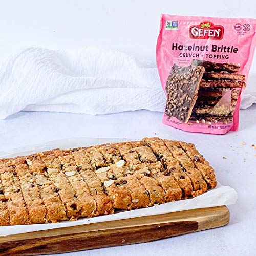 Gefen Hazelnut Brittle Crunch And Topping 8Oz (2 Pack), Must Have Baking Essential, Non Gmo, Kosher For Passover #TOP2