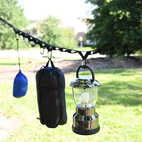 Lamuro Campsite Or Garden Supplies Storage Strap With 8 Hooks | Hanging Your Camping Gear From A Tree | Vertical Or Horizontal Organizer #TOP4
