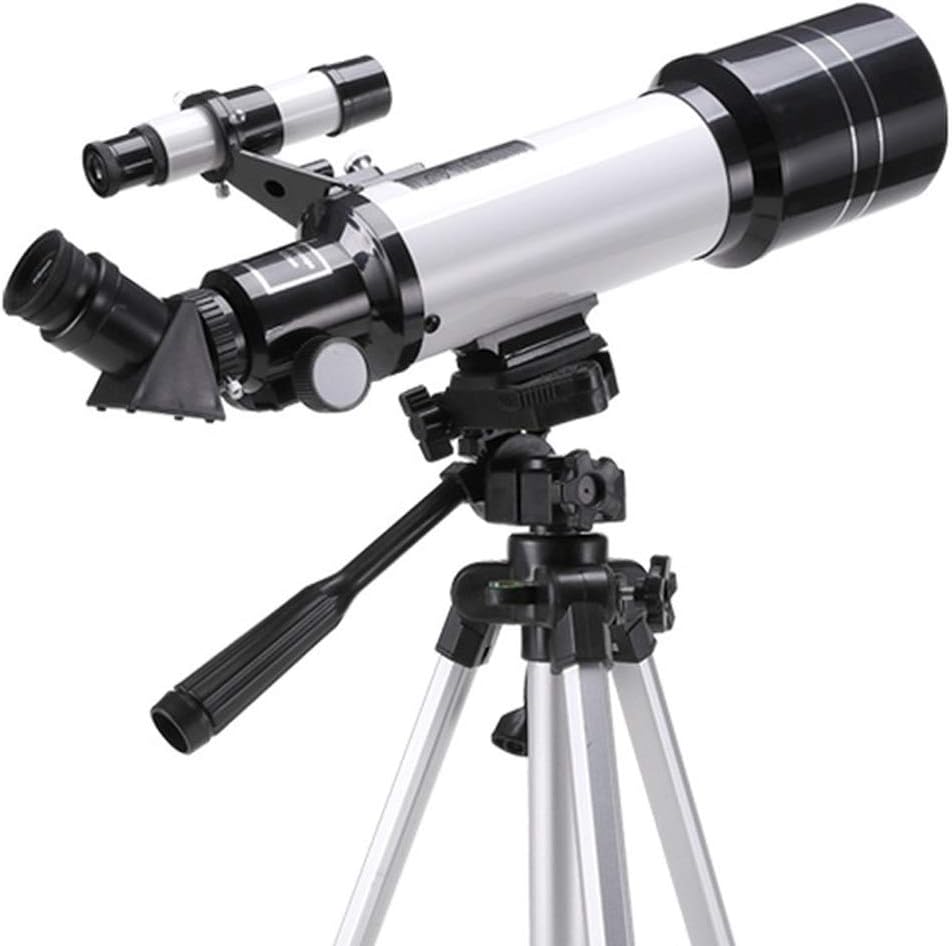 Monocular Telescope, Refractor Telescope,Telescope for Kids Adults Astronomy Beginners 70mm Telescopes,700mm Focal Length 120X Magnification Refractor Telescopes,White