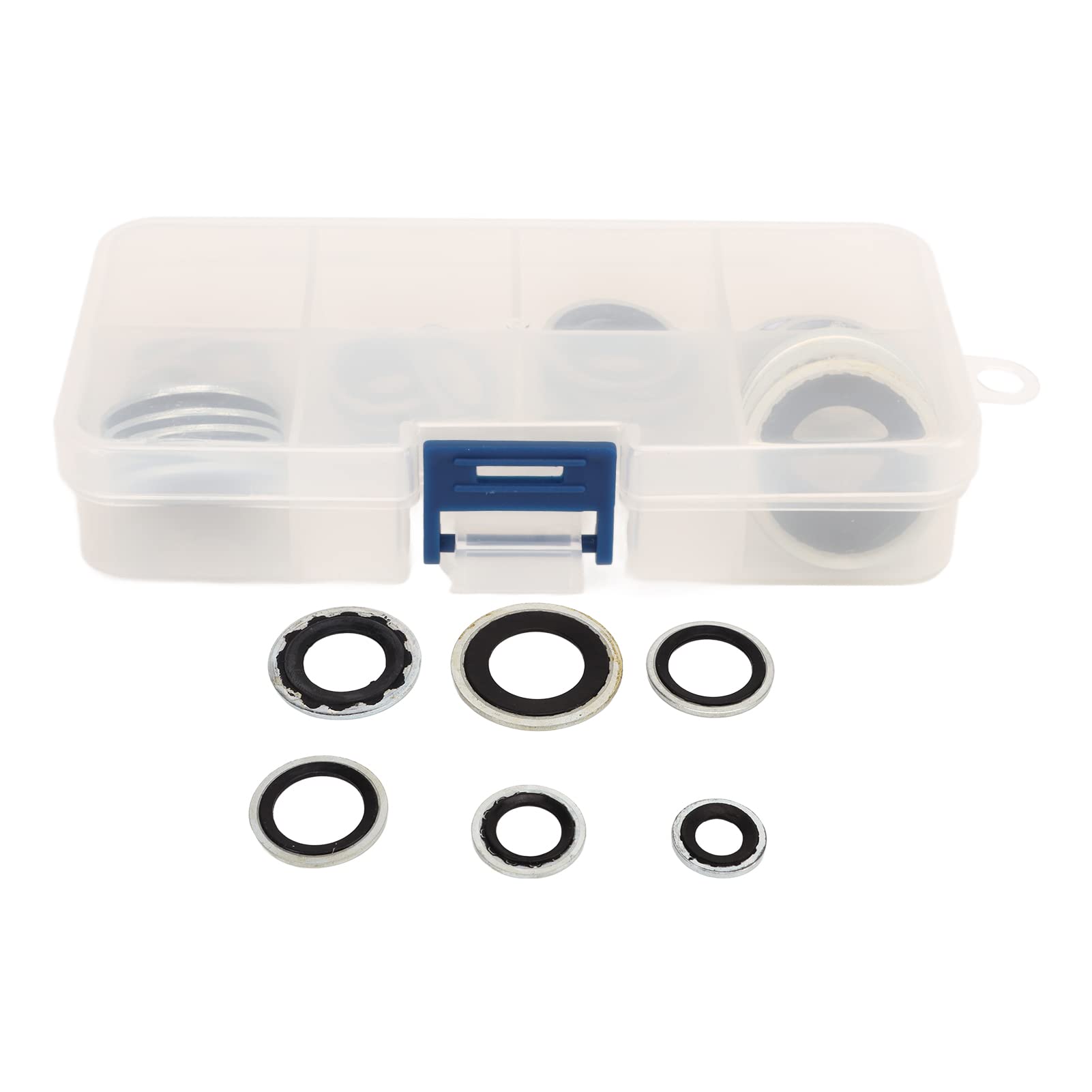 Confezione da 30 Anelli di Tenuta per Climatizzatore, Set di Anelli di Tenuta, Kit di Guarnizioni per Compressore AC con Scatola Trasparente, Leggero Portatile Universale per Auto