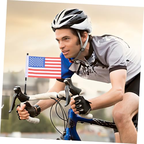 Drapeaux avec mât pour guidon de vélo VICASKY : lot de 15 ensembles sécurité - 5