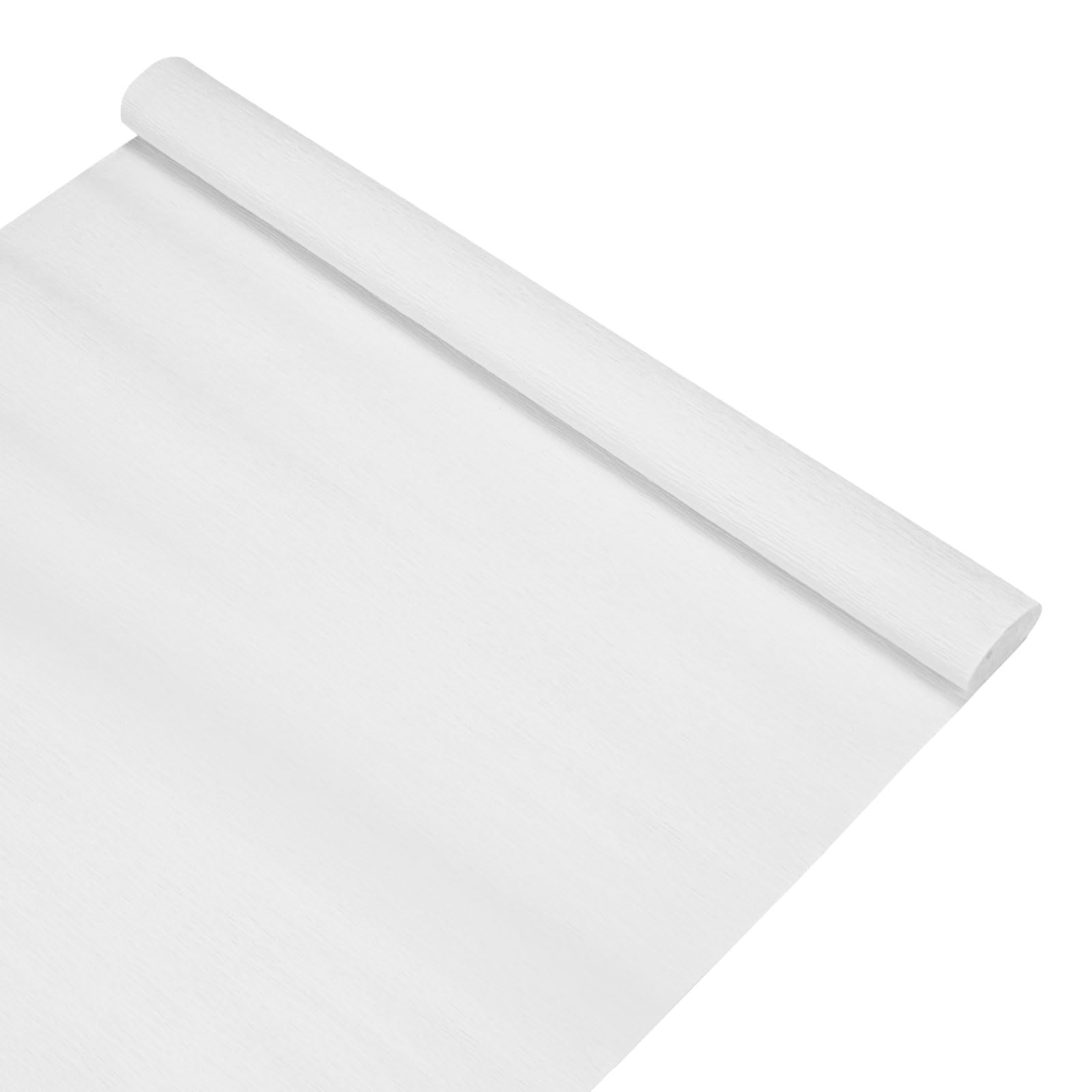 M METERXITY Crepe Paper, 8.2ft x 20 Inch /250 x 50cm Soft Wide Crepe Paper Streamer Sheet, Decorative Craft Streamer for DIY Craft/Flower Making/Decoration [White]