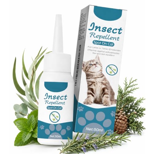 50ml Zecken Und Flohschutz FüR Haustiere, Flohmittel FüR Hunde Und Katzen