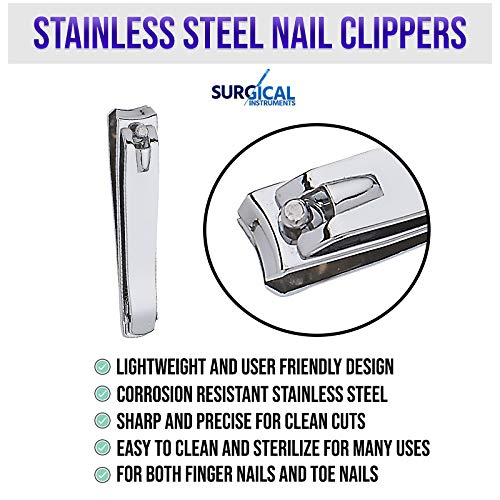 Miniatura 7 de Juego de manicura profesional, kit de cuidado de uñas de viaje, cortaúñas, pinza de cutícula, empujador de cutícula, cortador de uñas, kit de aseo