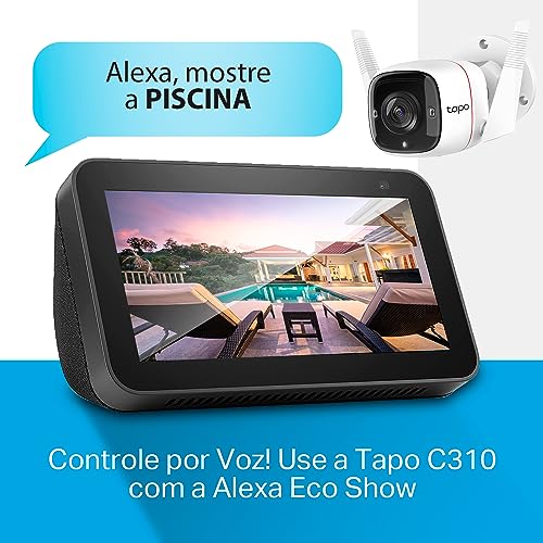 Câmera de Segurança Externa Wi-Fi TP-Link Tapo C310, Compatível com Alexa