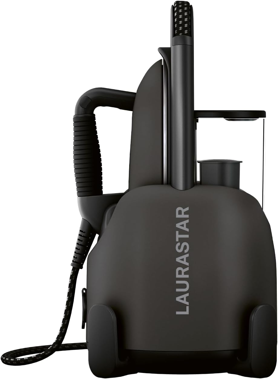 Laurastar Lift Xtra, 3in1 Portable Steam Station, Irons, Steams and Purifies Clothing, Hygienic Steam, Single Temperature, 3D Active Soleplate, Removable Water Tank, Vertical Ironing (Titan)
