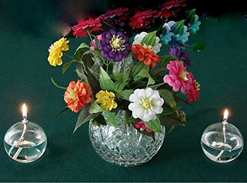 Firefly Refillable Liquid Bliss Round Glass Oil Candle - Sturdy Borosillicate Glass
