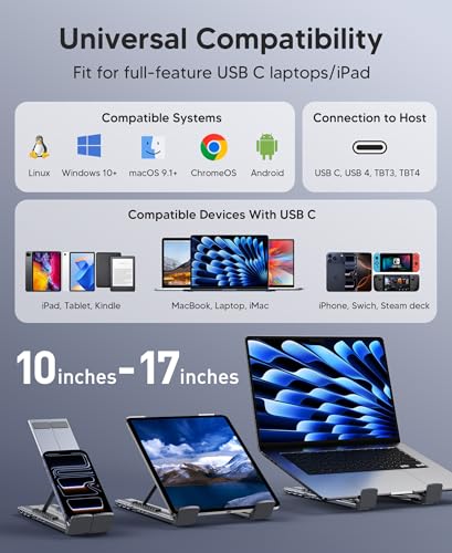 Estación de acoplamiento universal MacBook con concentrador USB C multipuerto 7