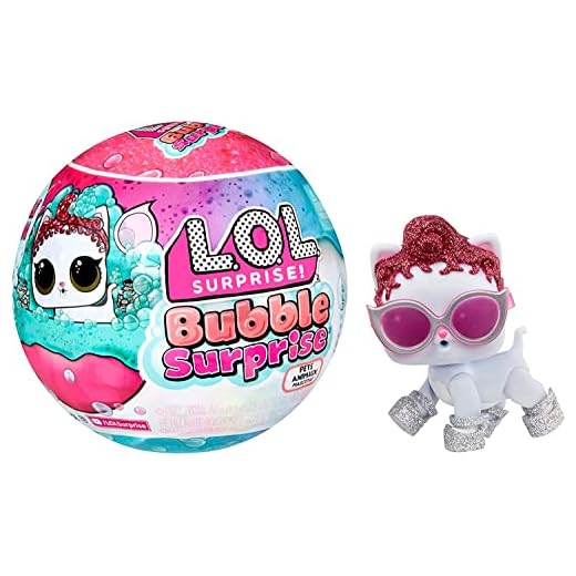 L.O.L. Surprise! Bubble Surprise Pets - SURTIDO ALEATORIO - Muñecas coleccionables, mascotas, sorpresas, accesorios, unboxing y reacción de espuma brillante Bubble Surprise - para niños de 4+ años