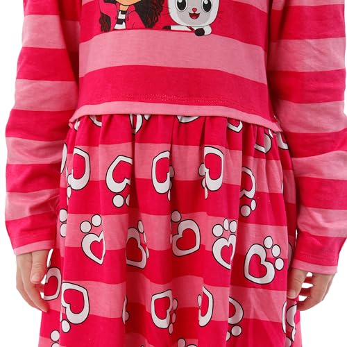 DREAMWORKS GABBY'S DOLLHOUSE Dress | Long Sleeve Girls' Dress | Gabby Cat Dresses for Kids4