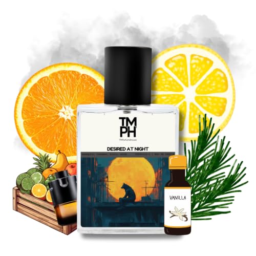 Image of TMPerfumehouse Desired at night EDP for Men | Spicy, Sweet & Long Lasting Perfume Spray | Warmspicy, Cinnamon & Fruity Fragrance | Luxury Gift for Him | TMPH | 50ml