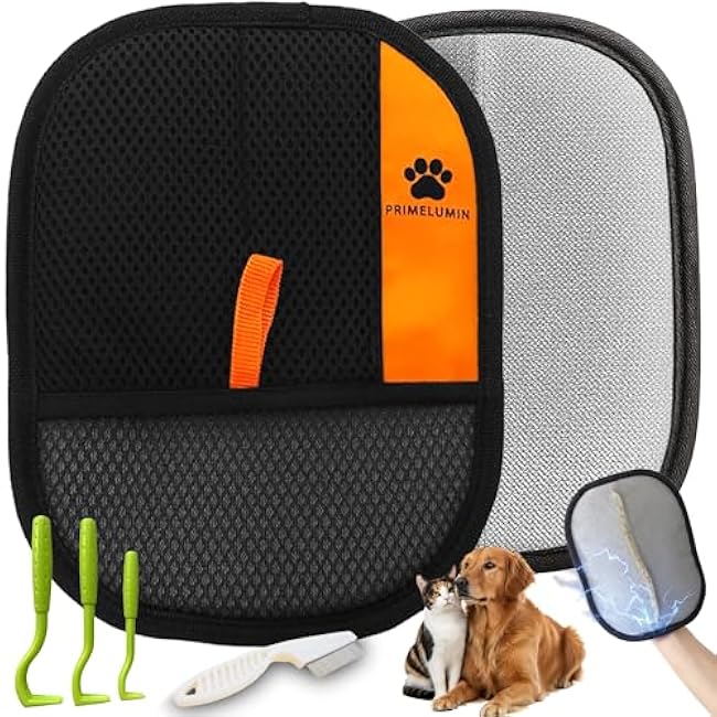 Pet Hair Removal Glove for Dogs & Cats,Newly Upgraded with Reinforced Stitching and Premium Fabric,Reusable Electrostatic Pet Hair Remover for Furniture, Carpet, Clothing,Car Seat & Curtain-hm5lZy1j