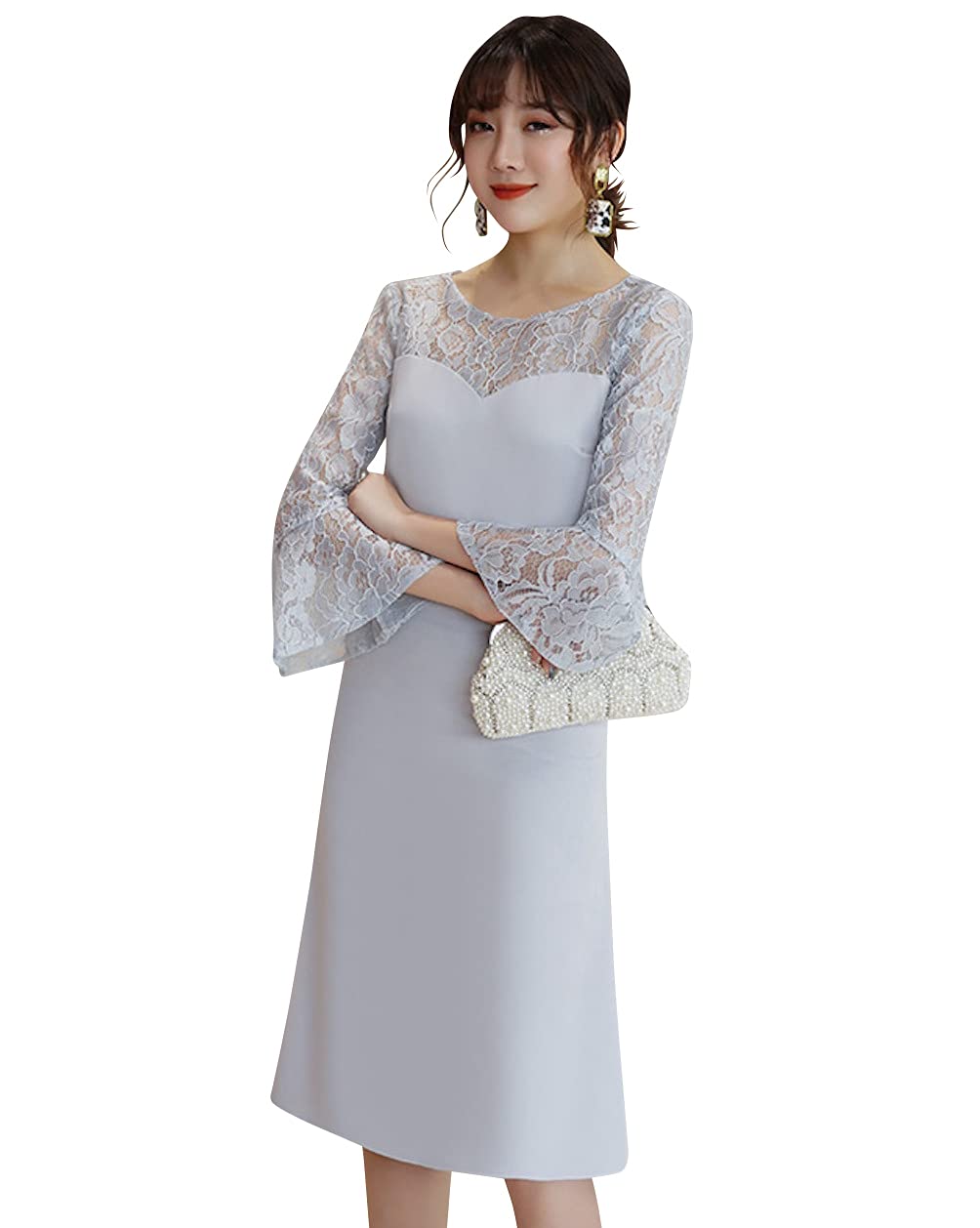 Amazon | [EightSTAR Dress] 結婚式ドレス お呼ばれ パーティー