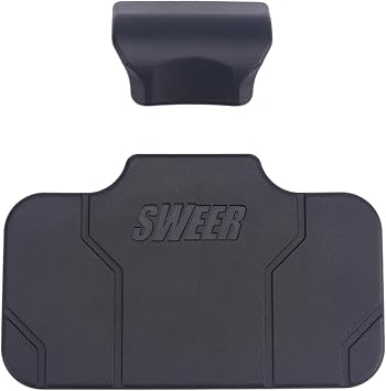 SWEER Motorcycle Passenger Backrest Universal Motorcycle Backrest Cushion Trunk Cushion Compatible with BMW R1200 GS Tail Box Case Cushion Back Pad Trunk Sticker Backrest