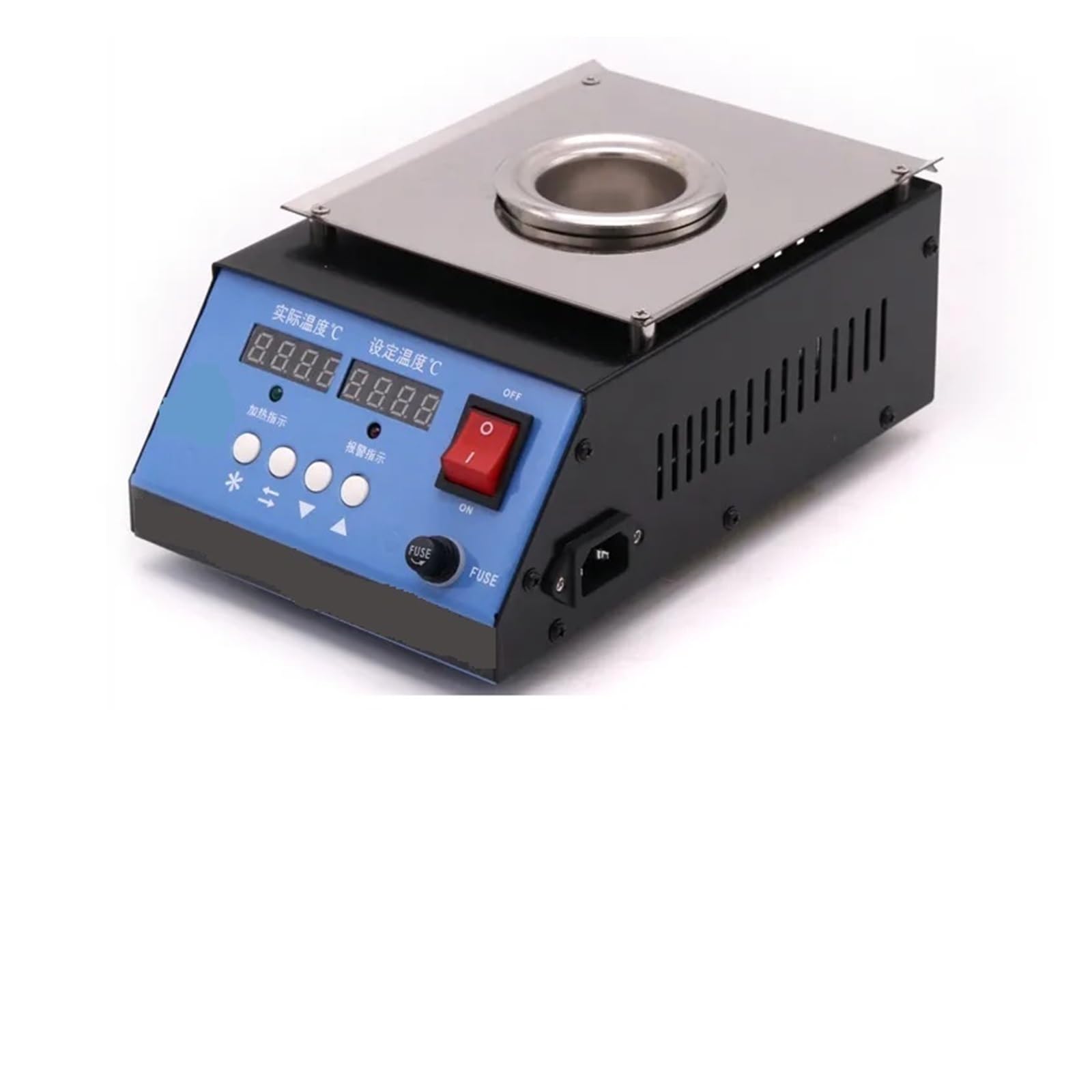 Welding Crucible, Stainless Steel Adjustable Temperature Solder Pot Tin Stove Melting Furnace Bath 250W 30~400 Centigrade Desoldering
