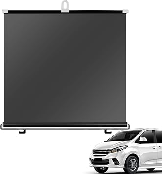 Windshield Sun Shade,Auto Retractable Sun Shades - Front/Rear Shutter Auto Interior Accessories, Car Anti UV Sun Visor Protector for Most Vehicles