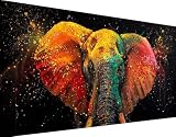5D Diamond Painting Kit Completo, Elefante Diamond Painting Burbujas Diamond Painting Adulti Grandi Dimensioni 30x60cm Pittura Diamante, Round Strass Diamantini Crystal Art per Decorazione Casa 9-i